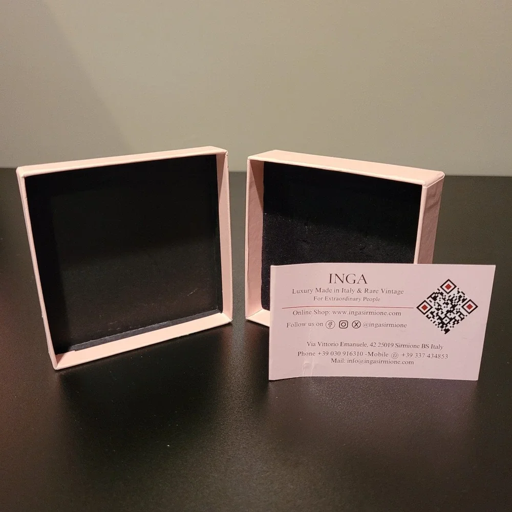 Inga Italy Small Jewelry Gift Box, Pink Gold